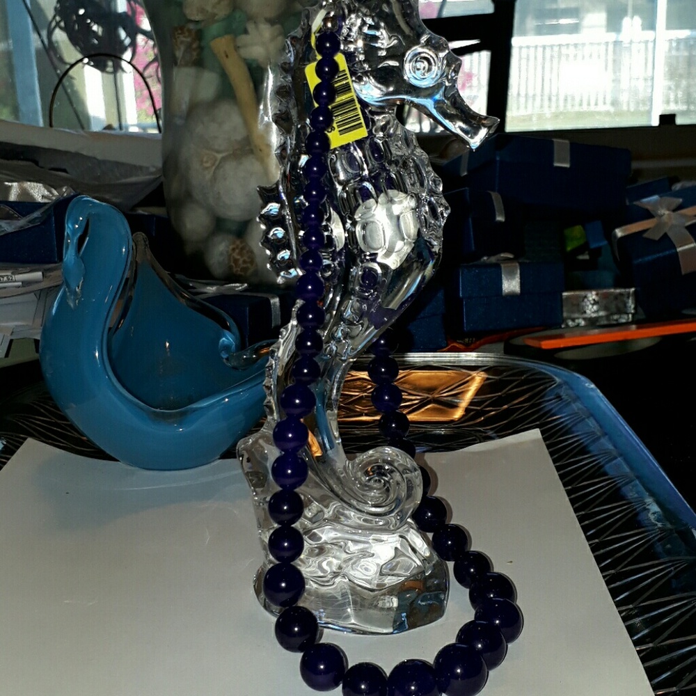 PURPLE QUARTZITE BEAD NECKLACE